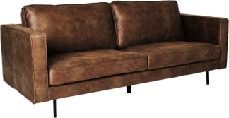 Texas soffa 3-sits vintage brun