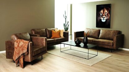 Texas soffa 3-sits vintage brun - Bild 3
