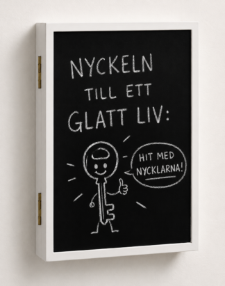 Zitti Nyckelskåp med skrivtavla vitt