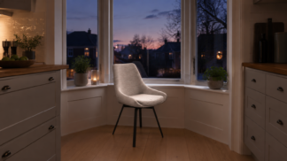 Parade Stol med snurr, beige bouclé