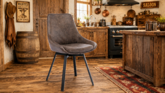 Parade Stol med snurr, brun microfiber
