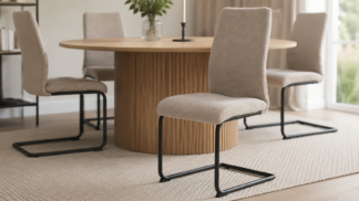 Stella Stol beige tyg