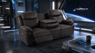 Teddy Reclinersoffa 3-sits gråbrun