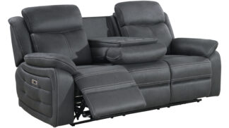 Teddy Reclinersoffa 3-sits grå
