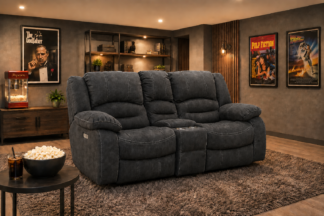 Cinema Reclinersoffa 2-sits elektrisk med konsol