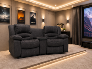 Cinema Reclinersoffa 2-sits elektrisk med svängd konsol