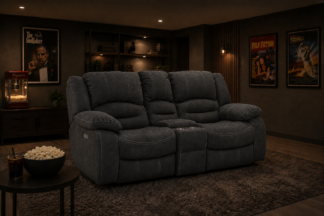 Cinema Reclinersoffa 2-sits elektrisk med konsol