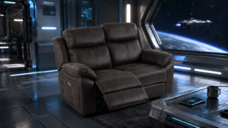 Teddy Reclinersoffa 2-sits gråbrun