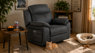 Teddy Reclinerfåtölj grå