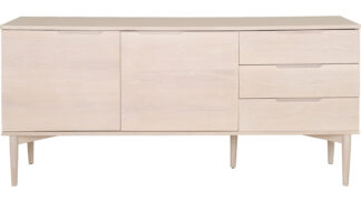 Karmöy Skänk 2 dörrar 3 lådor ljus ek