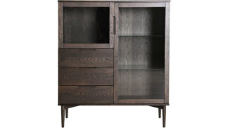 Karmöy Vitrin låg rökt ek